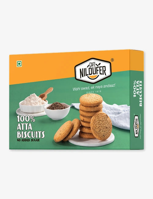 100% Atta Biscuits (No Added Sugar) - Café Niloufer