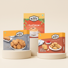 Platinum Tea Powder with Osmania & Fruit Biscuits Combo