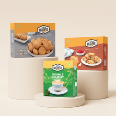 Supreme/Double Delight Tea Powder with Osmania & Fruit Biscuits Combo hover