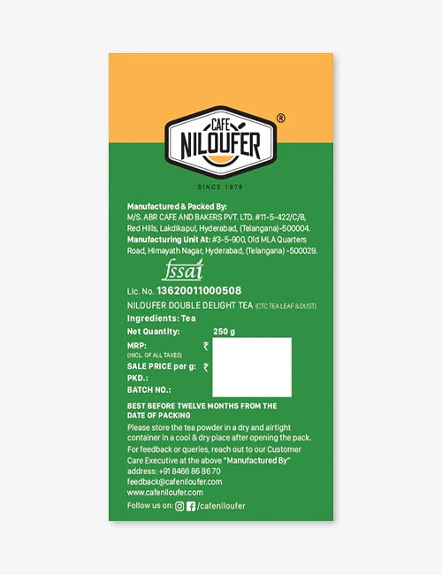 Double delight tea powder | Cafe Niloufer